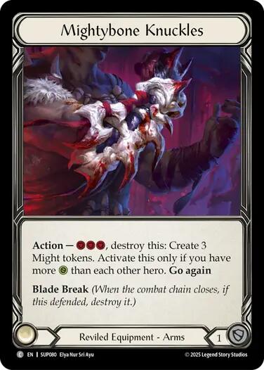 Mightybone Knuckles (Cold Foil) [SUP080] (Super Slam)  Cold Foil | Shuffle n Cut Hobbies & Games