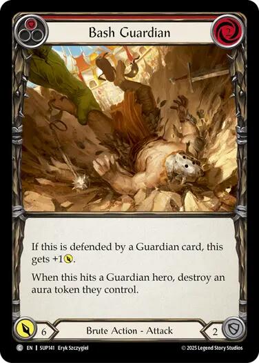 Bash Guardian [SUP141] (Super Slam)  Rainbow Foil | Shuffle n Cut Hobbies & Games
