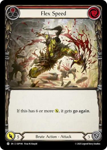 Flex Speed (Red) [SUP146] (Super Slam) | Shuffle n Cut Hobbies & Games