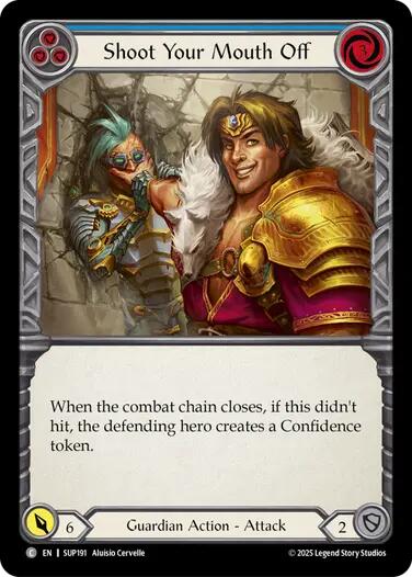 Shoot Your Mouth Off (Blue) [SUP191] (Super Slam) | Shuffle n Cut Hobbies & Games