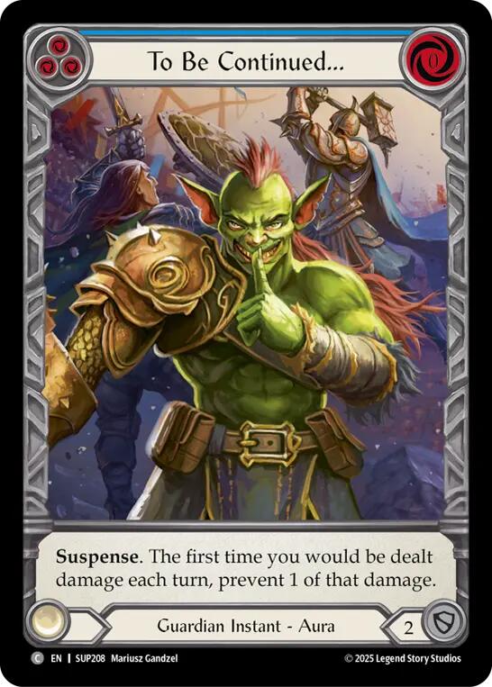 To Be Continued... (Extended Art) [SUP208] (Super Slam)  Cold Foil | Shuffle n Cut Hobbies & Games
