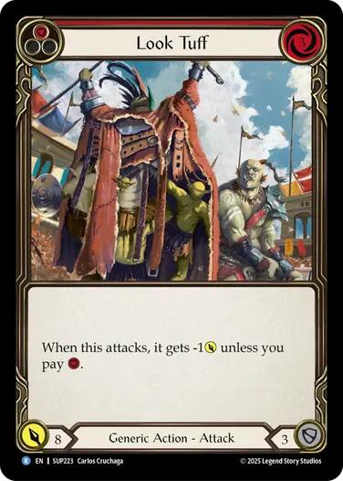 Look Tuff [SUP223] (Super Slam)  Rainbow Foil | Shuffle n Cut Hobbies & Games