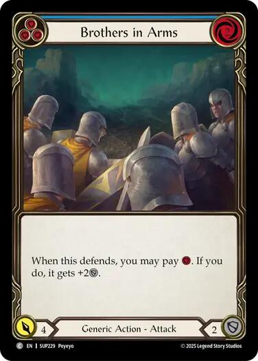 Brothers in Arms (Blue) [SUP229] (Super Slam) | Shuffle n Cut Hobbies & Games