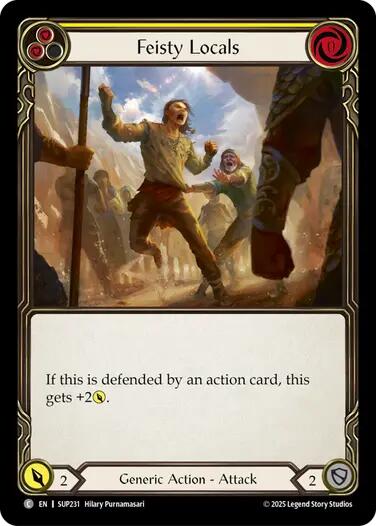 Feisty Locals (Yellow) [SUP231] (Super Slam) | Shuffle n Cut Hobbies & Games