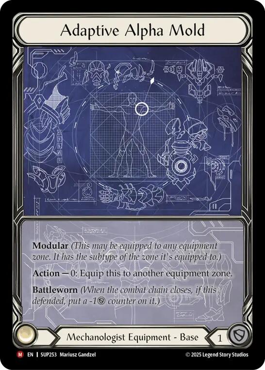 Adaptive Alpha Mold (Extended Art Cold Foil) [SUP253] (Super Slam)  Cold Foil | Shuffle n Cut Hobbies & Games