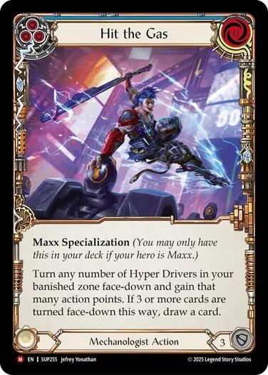 Hit the Gas [SUP255] (Super Slam)  Rainbow Foil | Shuffle n Cut Hobbies & Games