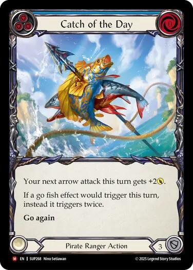 Catch of the Day [SUP268] (Super Slam)  Rainbow Foil | Shuffle n Cut Hobbies & Games