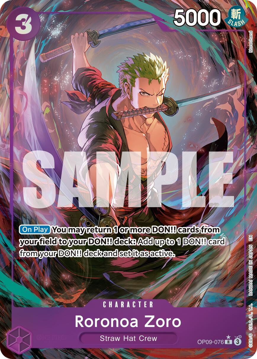 Roronoa Zoro (OP09-076) (Alternate Art) [Premium Booster -The Best- Vol. 2] | Shuffle n Cut Hobbies & Games