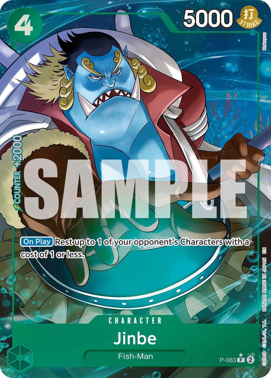 Jinbe (P-063) (Alternate Art) [Premium Booster -The Best- Vol. 2] | Shuffle n Cut Hobbies & Games