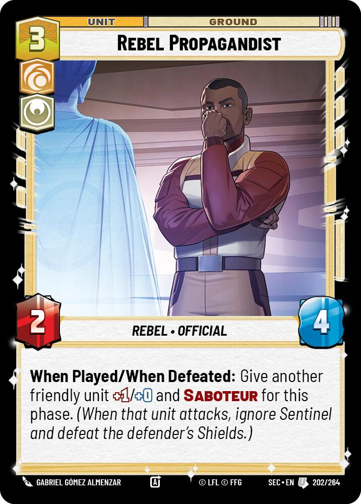 Rebel Propagandist (202/264) (202/264) [Secrets of Power] | Shuffle n Cut Hobbies & Games