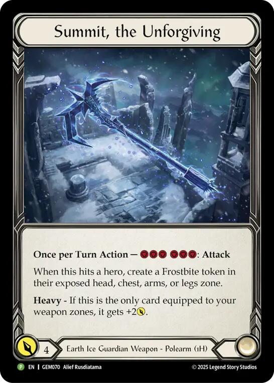 Summit, the Unforgiving [GEM070] (GEM Pack 3)  Cold Foil | Shuffle n Cut Hobbies & Games