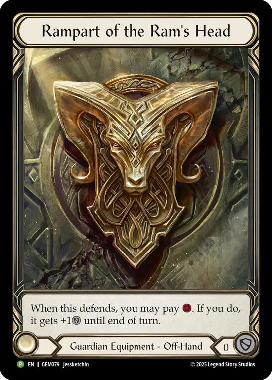 Rampart of the Ram's Head [GEM079] (GEM Pack 3)  Rainbow Foil | Shuffle n Cut Hobbies & Games