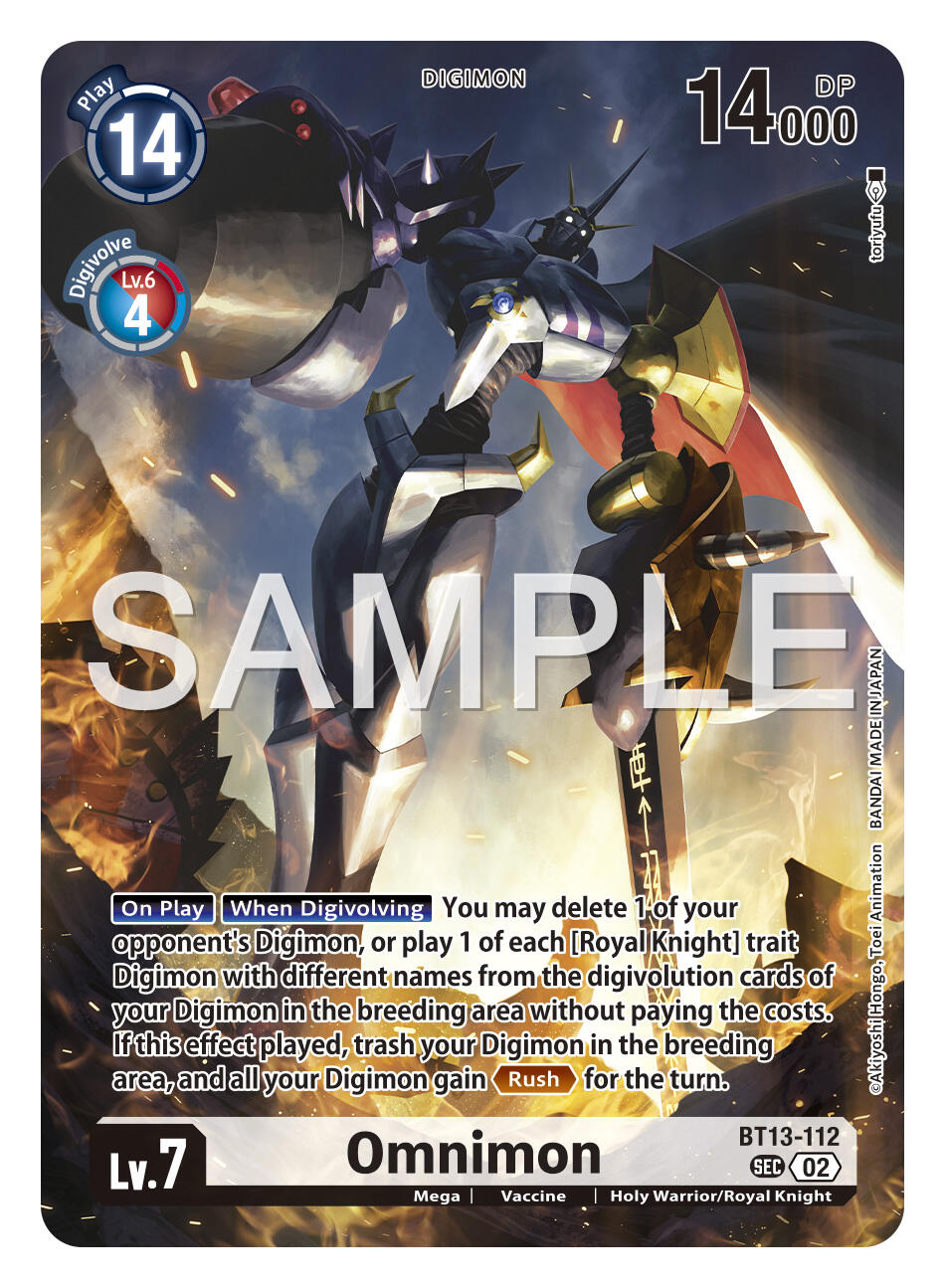 Omnimon [BT13-112] [Limited Card Pack -Another Knight-] | Shuffle n Cut Hobbies & Games