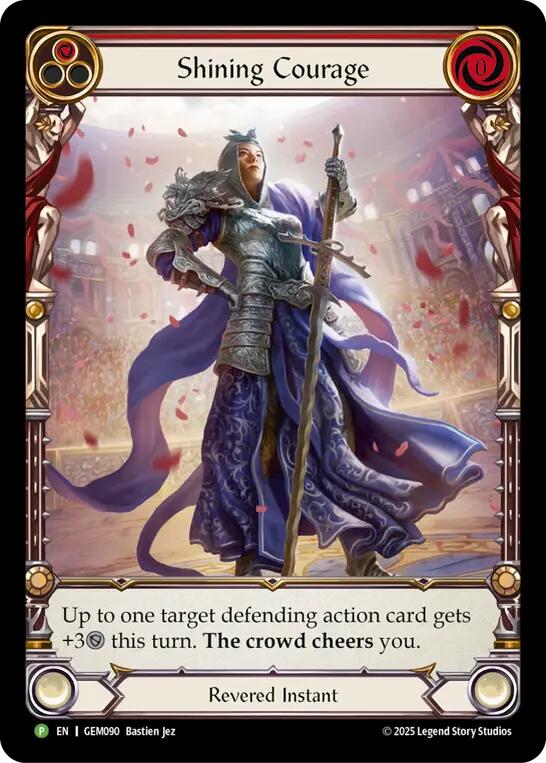 Shining Courage [GEM090] (GEM Pack 3)  Rainbow Foil | Shuffle n Cut Hobbies & Games