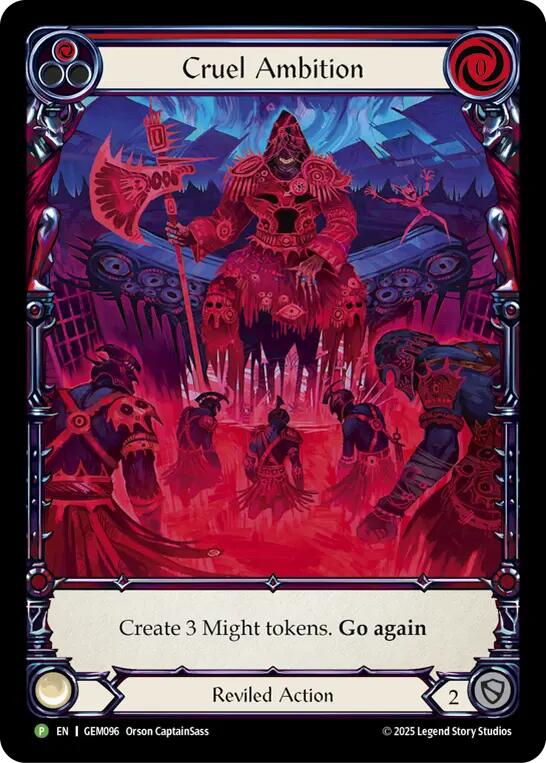 Cruel Ambition [GEM096] (GEM Pack 3)  Rainbow Foil | Shuffle n Cut Hobbies & Games