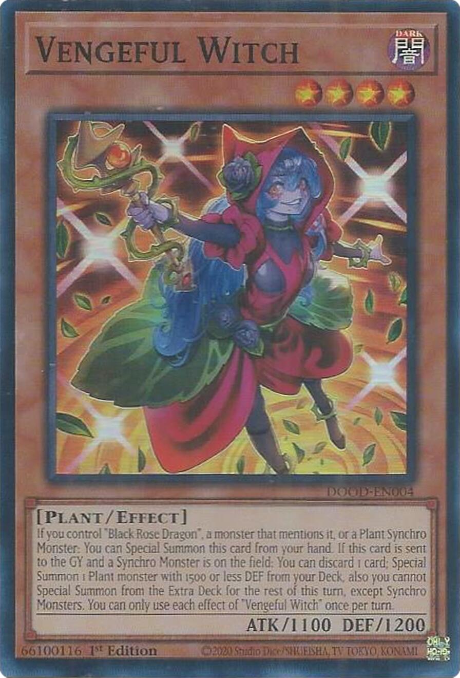 Vengeful Witch [DOOD-EN004] Super Rare | Shuffle n Cut Hobbies & Games