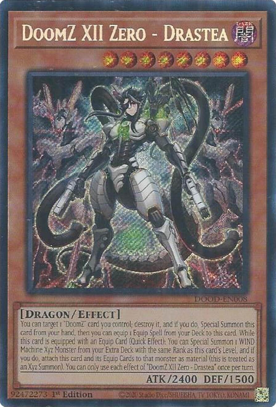 DoomZ XII Zero - Drastea [DOOD-EN008] Secret Rare | Shuffle n Cut Hobbies & Games