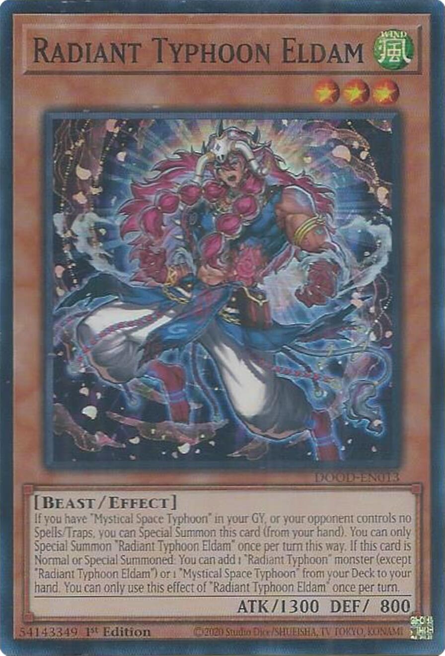Radiant Typhoon Eldam [DOOD-EN013] Super Rare | Shuffle n Cut Hobbies & Games