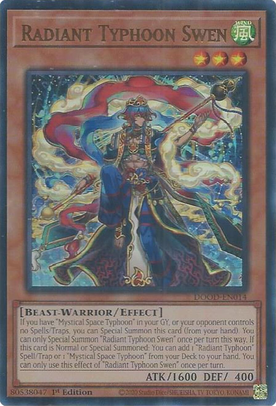 Radiant Typhoon Swen [DOOD-EN014] Ultra Rare | Shuffle n Cut Hobbies & Games
