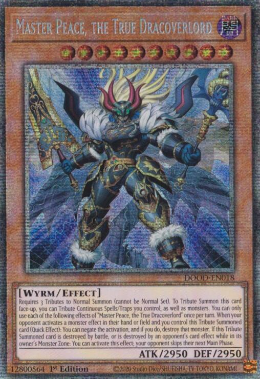 Master Peace, the True Dracoverlord (Starlight Rare) [DOOD-EN018] Starlight Rare | Shuffle n Cut Hobbies & Games