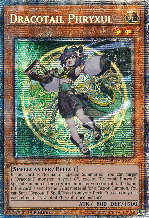 Dracotail Phryxul (Starlight Rare) [DOOD-EN023] Starlight Rare | Shuffle n Cut Hobbies & Games