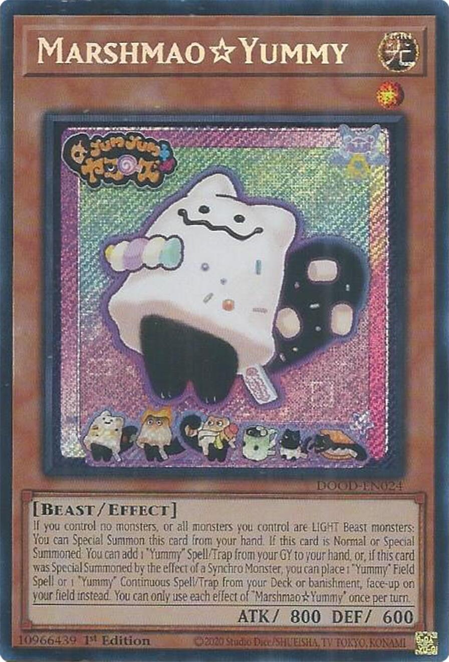 MarshmaoYummy [DOOD-EN024] Secret Rare | Shuffle n Cut Hobbies & Games