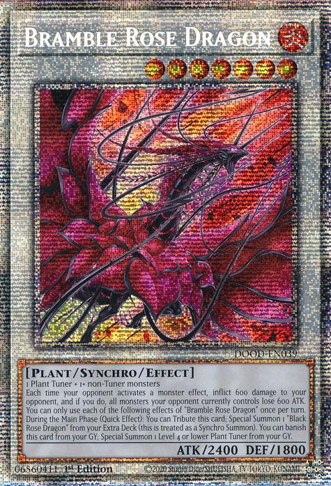 Bramble Rose Dragon (Starlight Rare) [DOOD-EN039] Starlight Rare | Shuffle n Cut Hobbies & Games