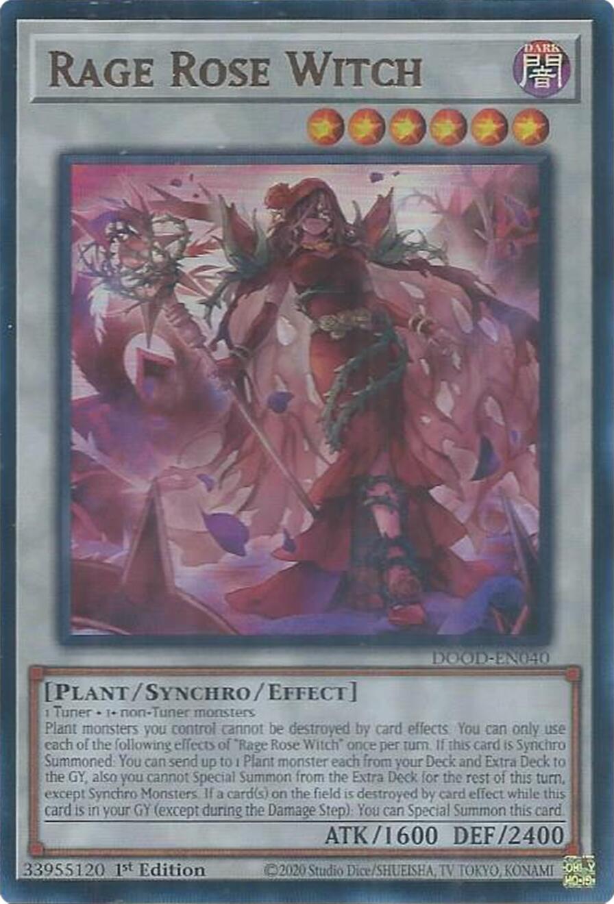 Rage Rose Witch [DOOD-EN040] Ultra Rare | Shuffle n Cut Hobbies & Games