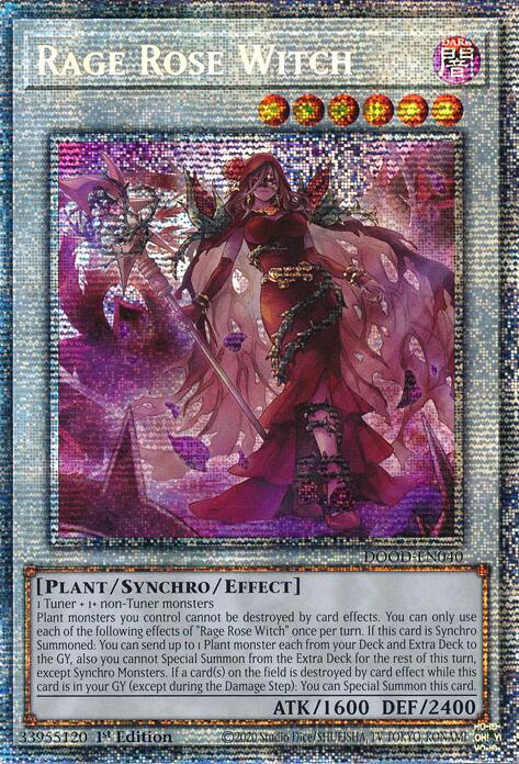 Rage Rose Witch (Starlight Rare) [DOOD-EN040] Starlight Rare | Shuffle n Cut Hobbies & Games