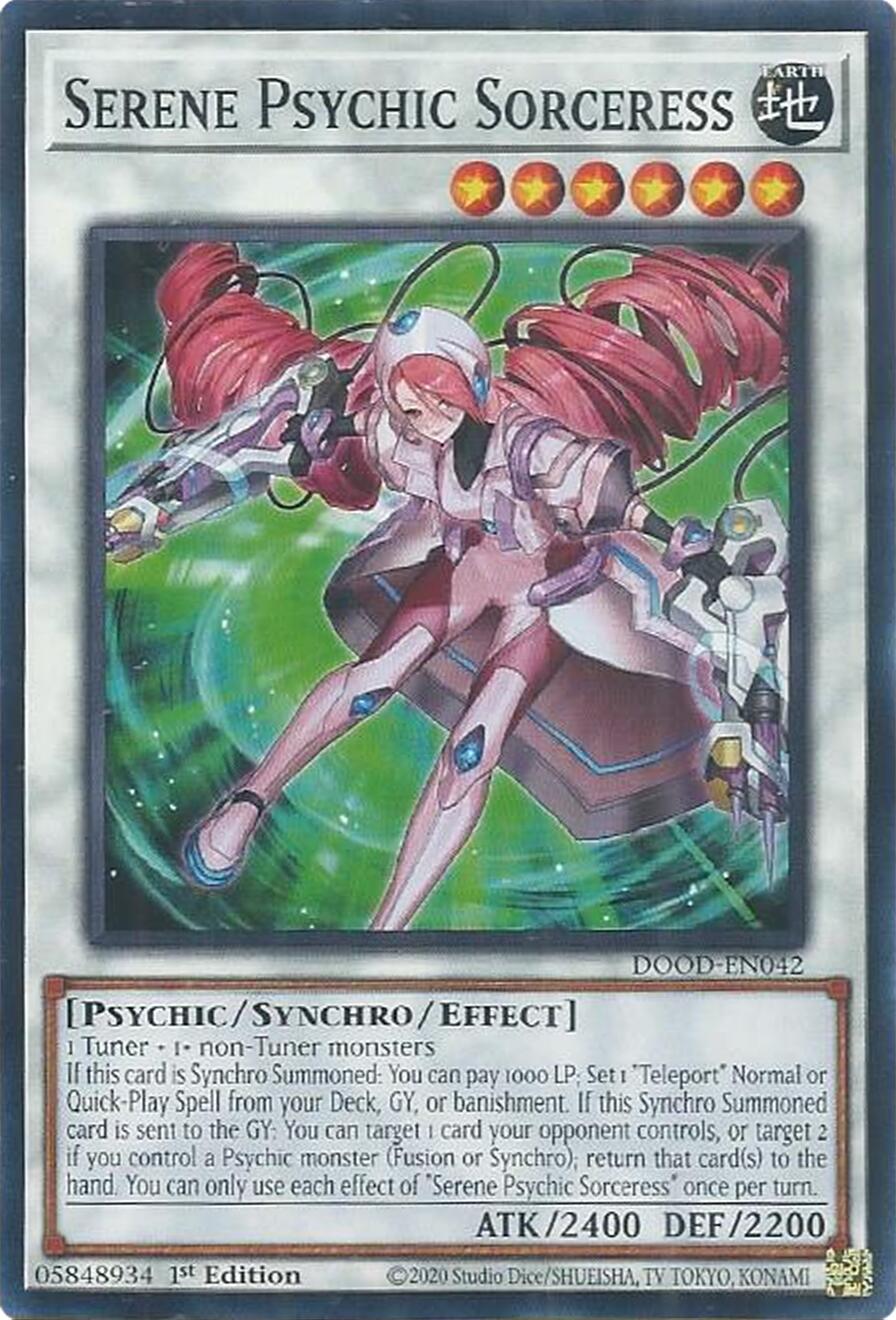 Serene Psychic Sorceress [DOOD-EN042] Common | Shuffle n Cut Hobbies & Games