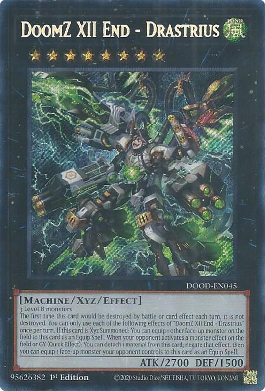 DoomZ XII End - Drastrius [DOOD-EN045] Secret Rare | Shuffle n Cut Hobbies & Games
