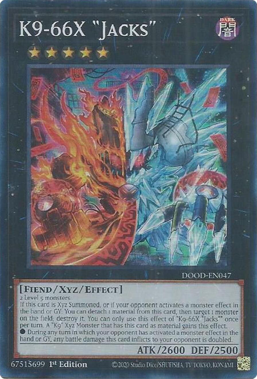 K9-66X "Jacks" [DOOD-EN047] Super Rare | Shuffle n Cut Hobbies & Games