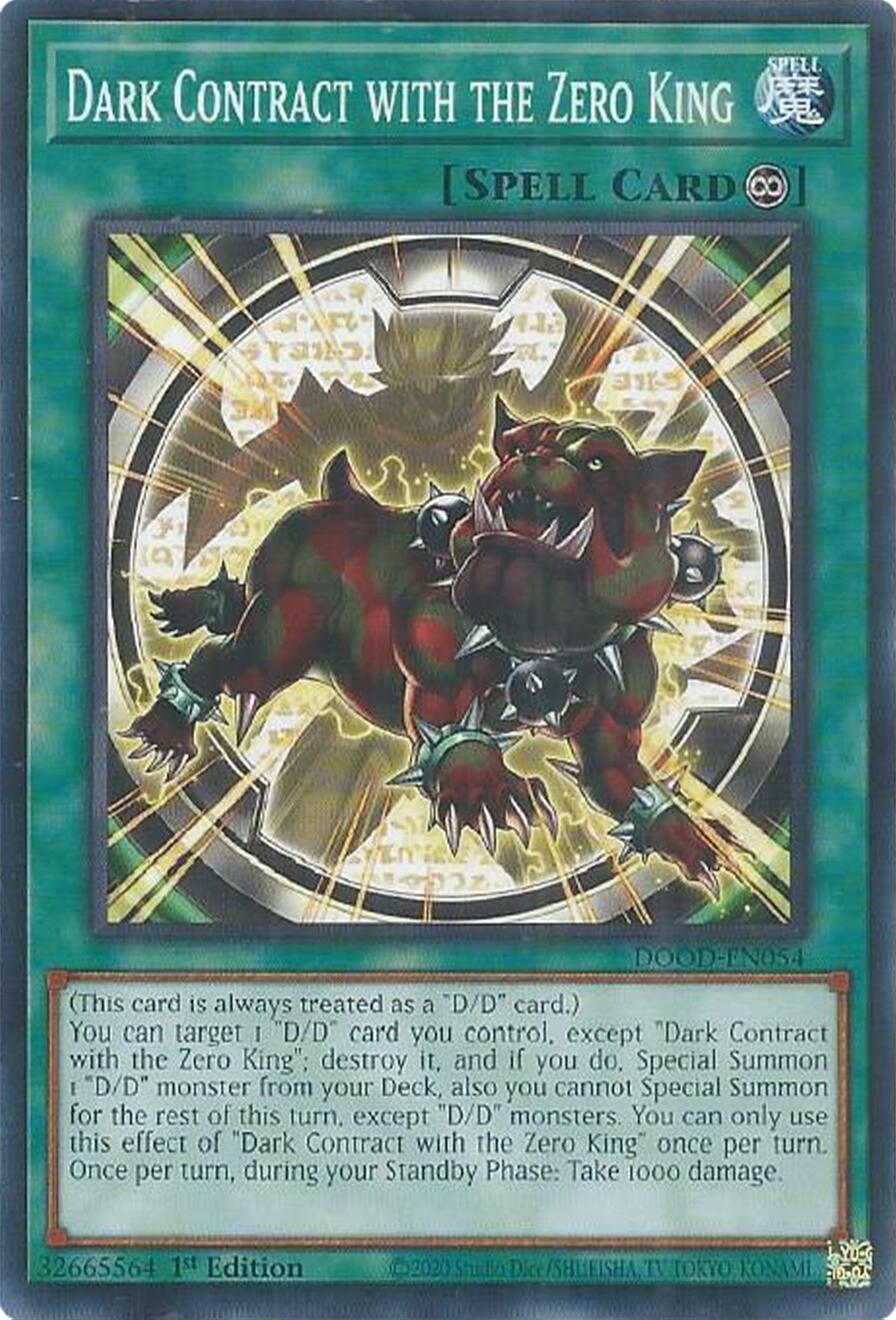 Dark Contract with the Zero King [DOOD-EN054] Common | Shuffle n Cut Hobbies & Games