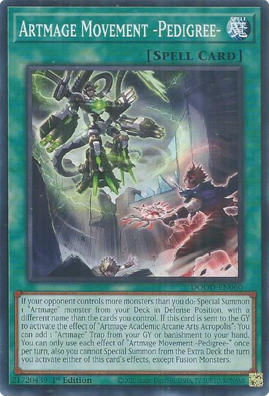 Artmage Movement -Pedigree- [DOOD-EN060] Common | Shuffle n Cut Hobbies & Games