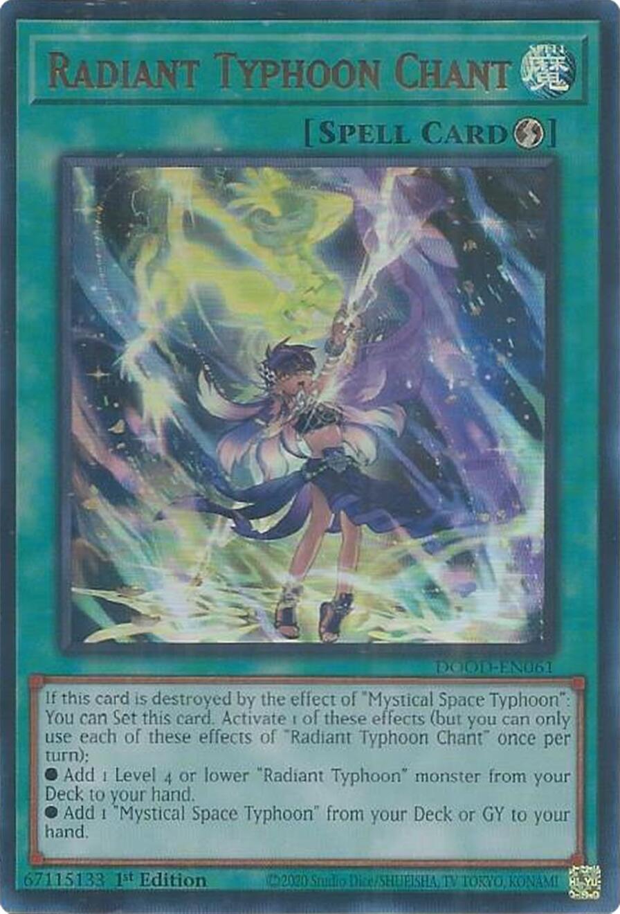 Radiant Typhoon Chant [DOOD-EN061] Ultra Rare | Shuffle n Cut Hobbies & Games