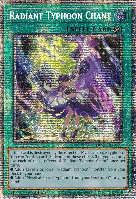 Radiant Typhoon Chant (Starlight Rare) [DOOD-EN061] Starlight Rare | Shuffle n Cut Hobbies & Games