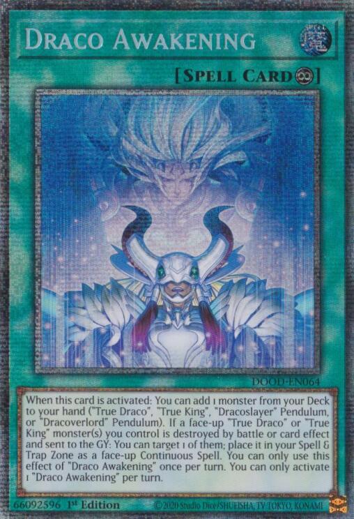 Draco Awakening (Starlight Rare) [DOOD-EN064] Starlight Rare | Shuffle n Cut Hobbies & Games