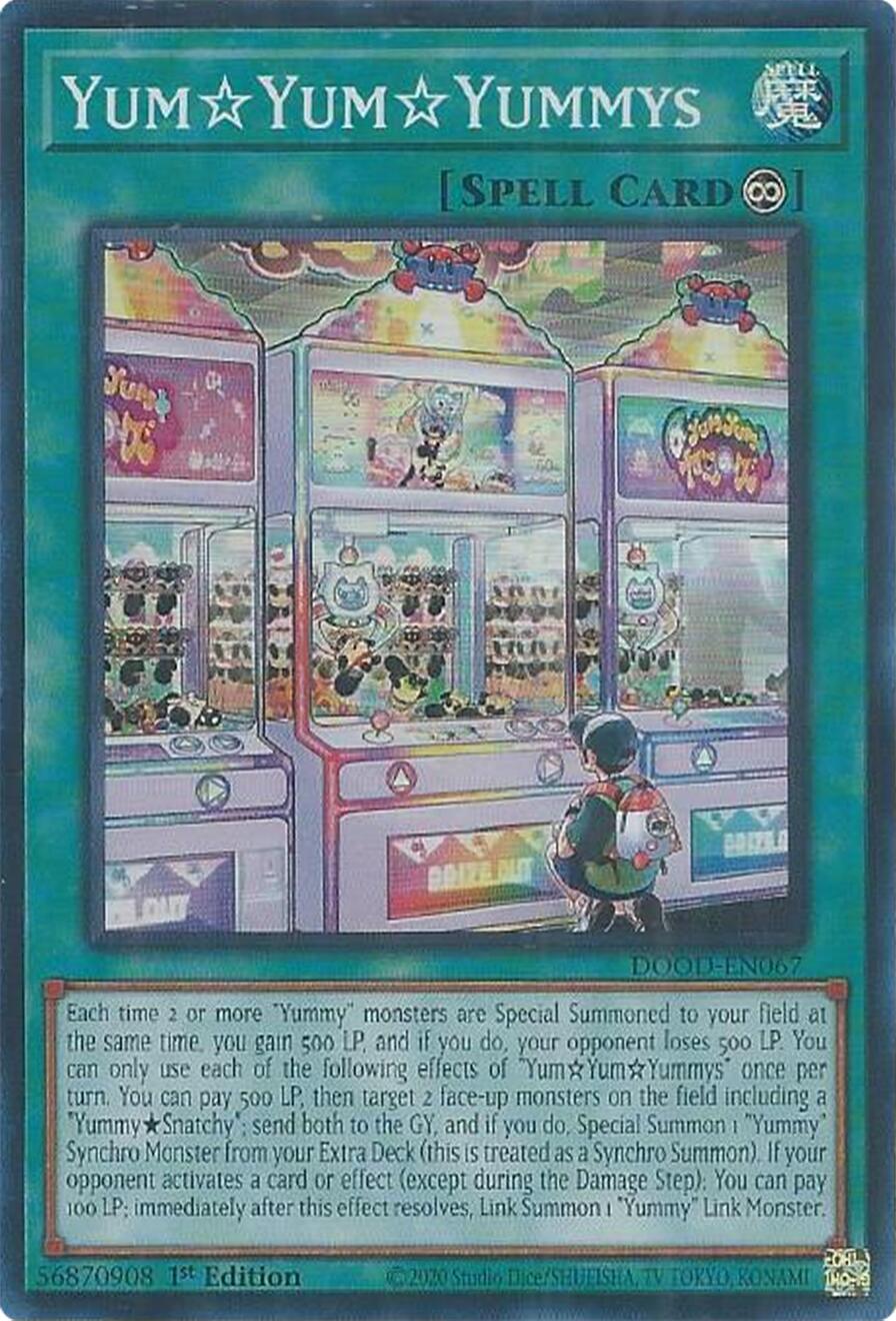 YumYumYummys [DOOD-EN067] Super Rare | Shuffle n Cut Hobbies & Games