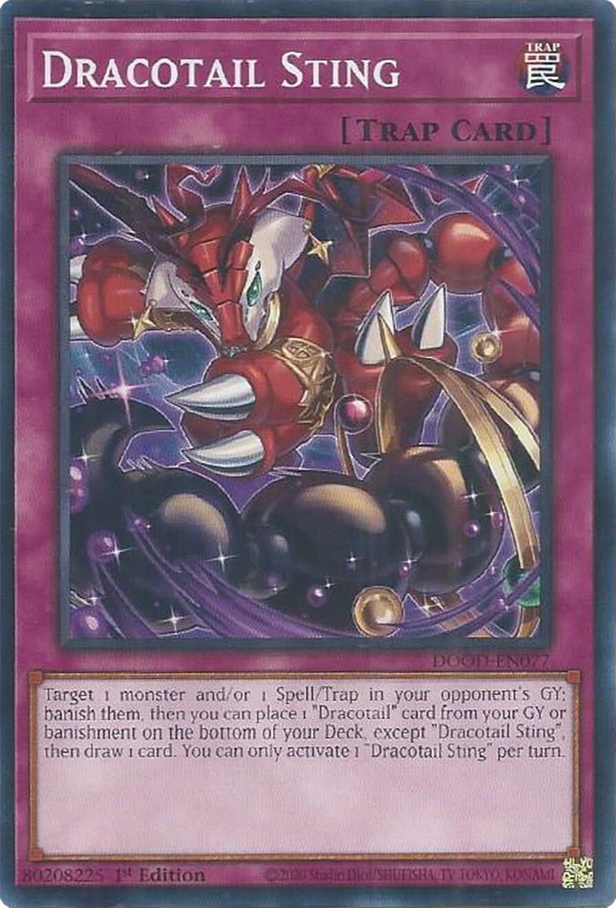 Dracotail Sting [DOOD-EN077] Common | Shuffle n Cut Hobbies & Games