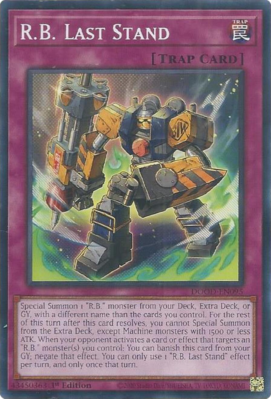 R.B. Last Stand [DOOD-EN095] Common | Shuffle n Cut Hobbies & Games