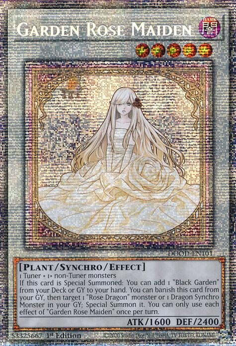 Garden Rose Maiden [DOOD-EN101] Starlight Rare | Shuffle n Cut Hobbies & Games