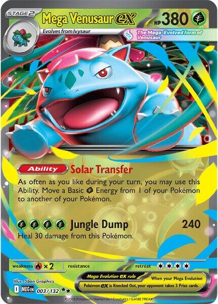 Mega Venusaur ex (003/132) [Mega Evolution: Base Set] | Shuffle n Cut Hobbies & Games
