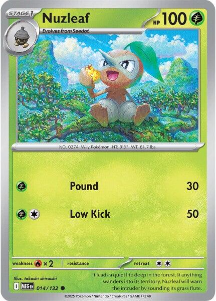 Nuzleaf (014/132) [Mega Evolutions: Base Set] | Shuffle n Cut Hobbies & Games