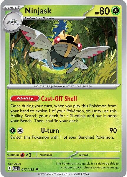 Ninjask (017/132) [Mega Evolution: Base Set] | Shuffle n Cut Hobbies & Games