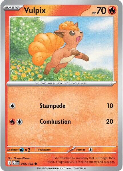 Vulpix (019/132) [Mega Evolution: Base Set] | Shuffle n Cut Hobbies & Games