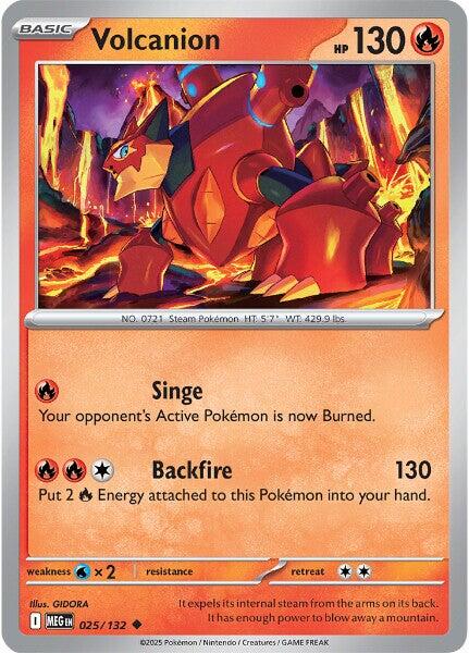 Volcanion (025/132) [Mega Evolutions: Base Set] | Shuffle n Cut Hobbies & Games