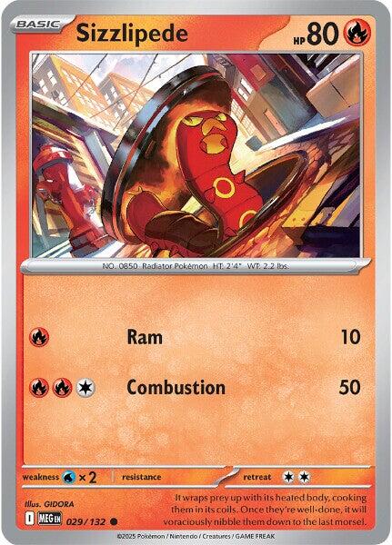 Sizzlipede (029/132) [Mega Evolution: Base Set] | Shuffle n Cut Hobbies & Games