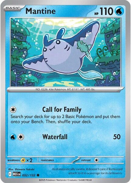 Mantine (032/132) [Mega Evolutions: Base Set] | Shuffle n Cut Hobbies & Games