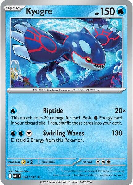 Kyogre (034/132) [Mega Evolution: Base Set] | Shuffle n Cut Hobbies & Games