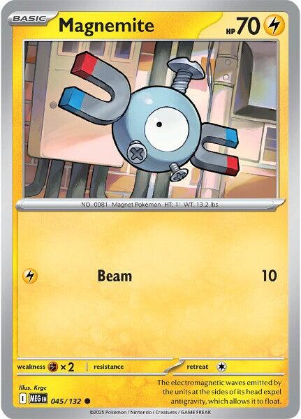 Magnemite (045/132) [Mega Evolutions: Base Set] | Shuffle n Cut Hobbies & Games